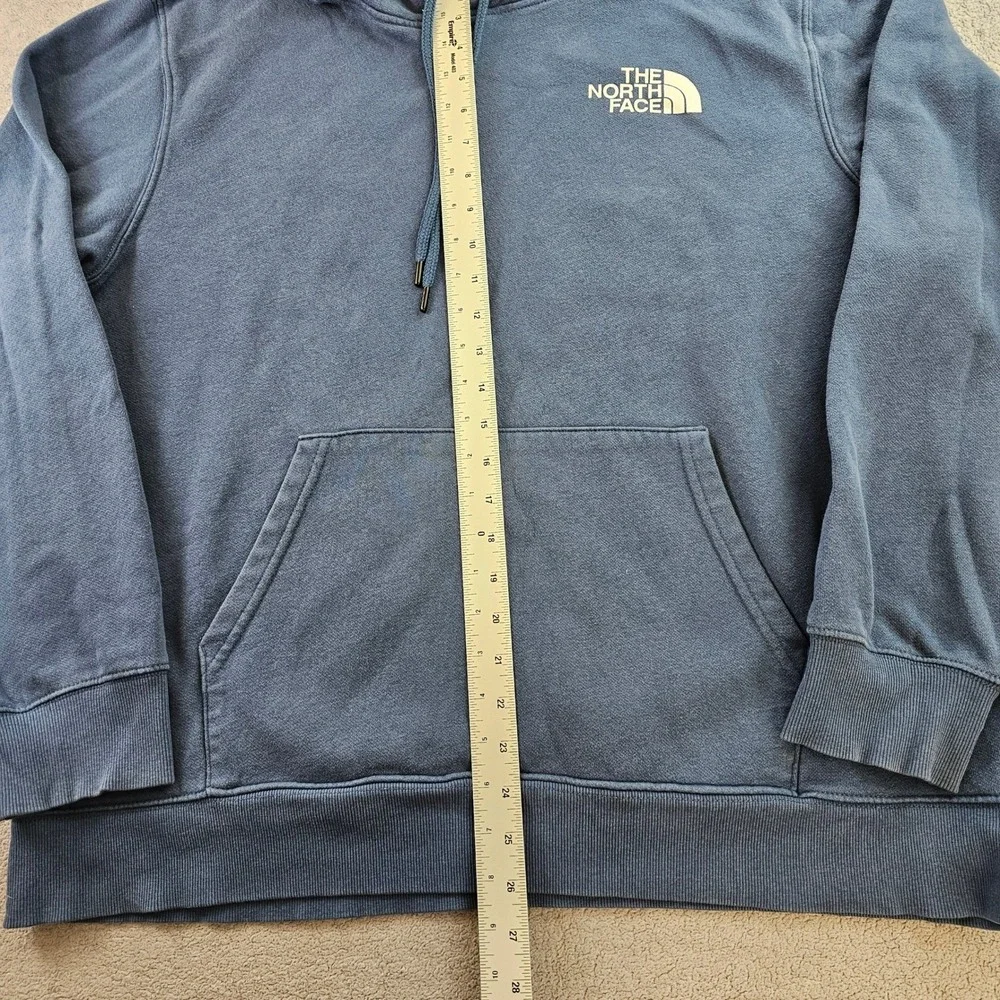 The North Face Hoodie Mens‎ Blue Box NSE Graphic Fleece Lined Relaxed Drawstring